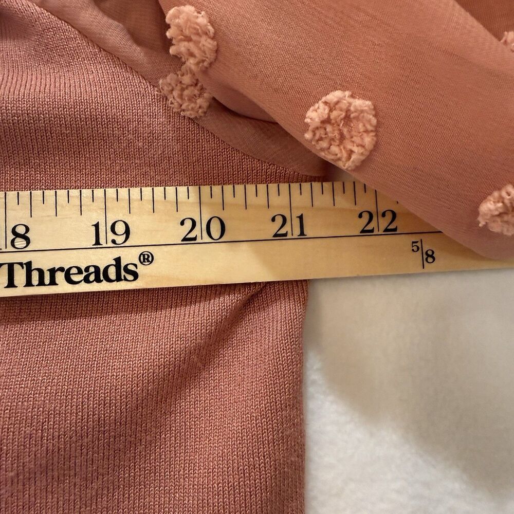 Adrianna Papell Fairy Cottage Core Coastal Grandma Puff Sleeve Sweater Blouse L - Picture 4 of 9